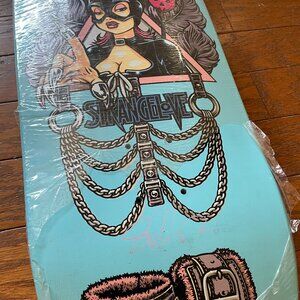 Vintage Natas Kaupas SIGNED by Sean Cliver Strangelove skateboard  Santa Cruz
